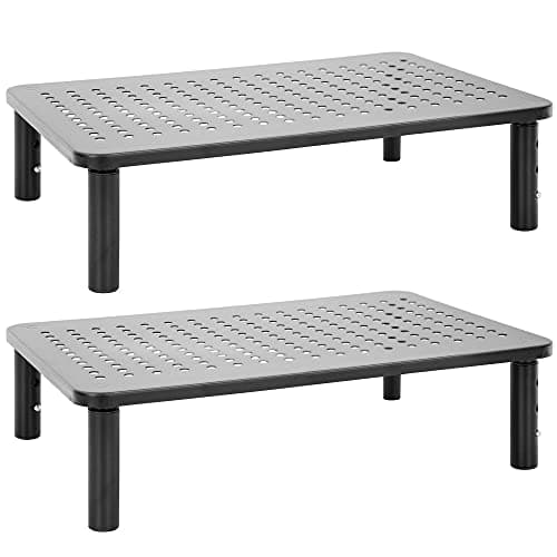 Mount-It! Mount-It! Metal Monitor Riser, 2-Pack