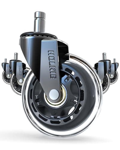HOLKIE Rollerblade-Style Chair Casters, 3 in (set of 5)