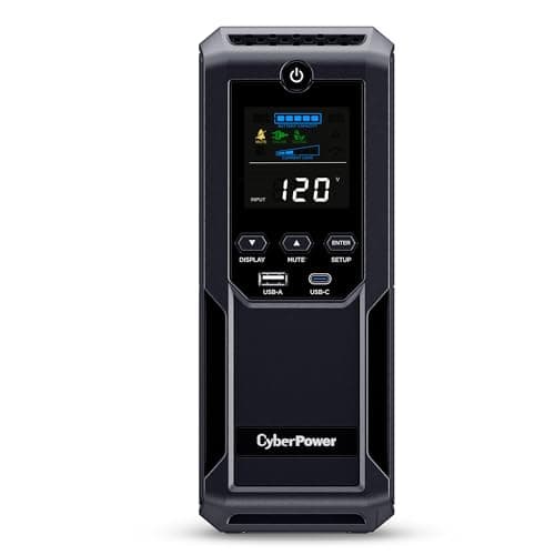 CyberPower CyberPower CP1500AVRLCD3 Intelligent LCD UPS, 1500VA / 900W