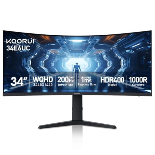 KOORUI KOORUI 34" Curved Ultrawide WQHD 144Hz