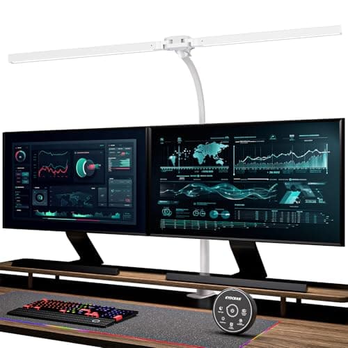 EYOCEAN EYOCEAN Clamp Desk Lamp, 31.5" Double Head